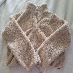 Cream Cozy fluffy sweater xs